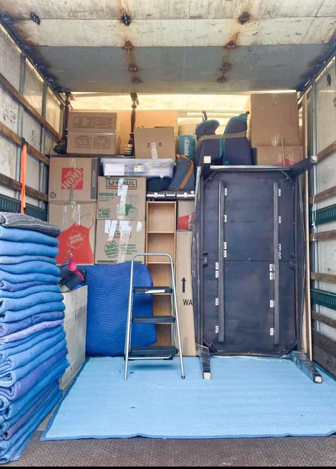 Loading up the truck